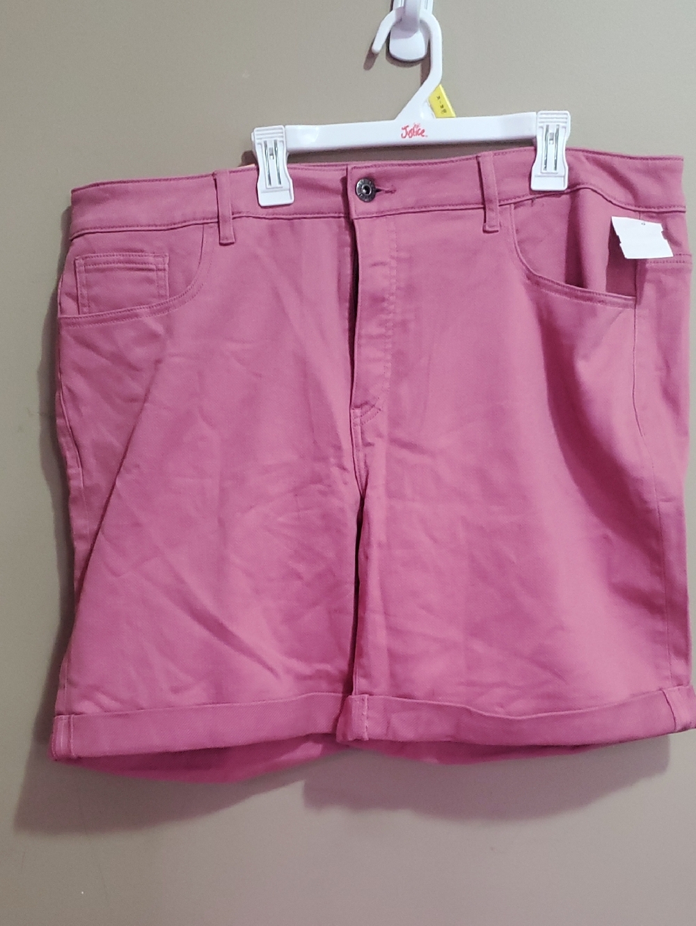 Parasuco Pink Women’s Turn-Cuff Bermuda Shorts Size 16
